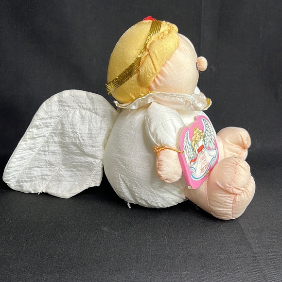 Vintage Stuffins Parachute Nylon Plush Angel with "An Angel Gets Her Wings" Book - Picture 4 of 12
